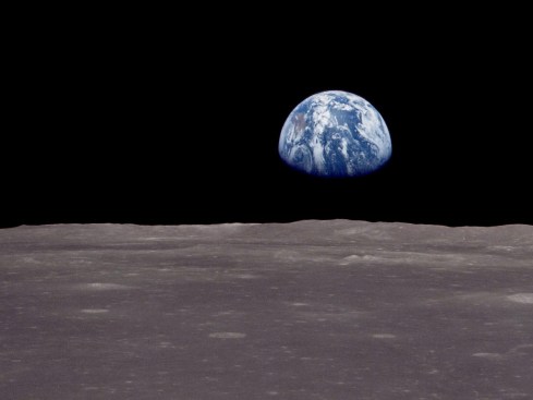 our earth from the moon